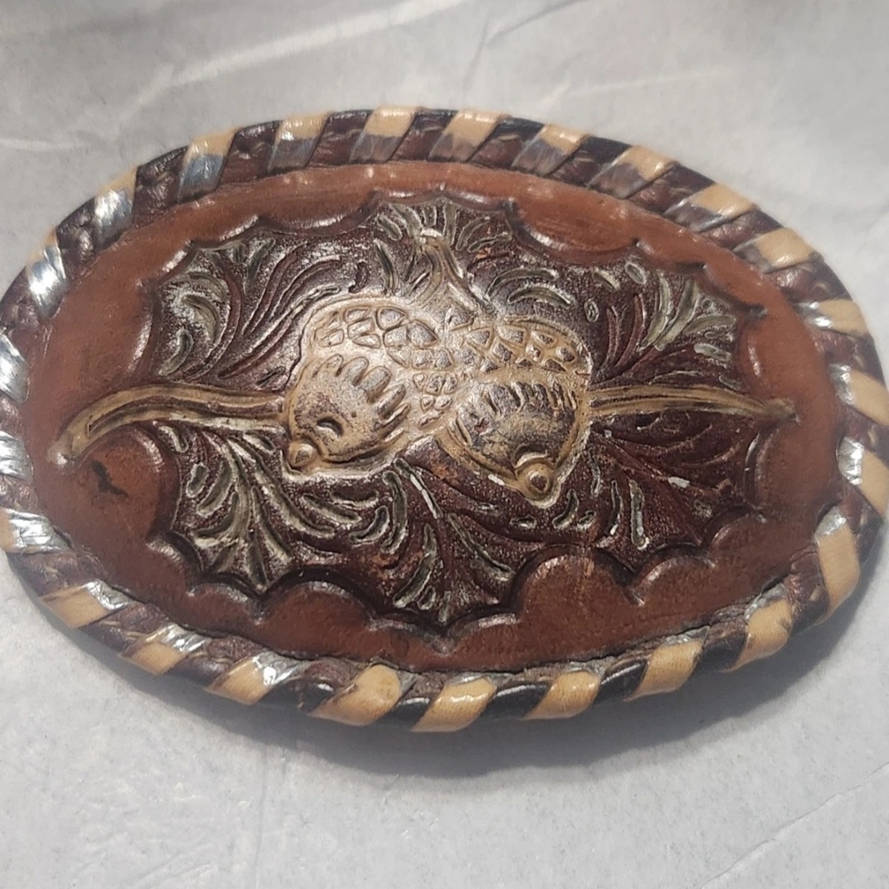 Tony Lama Brown Leather Belt